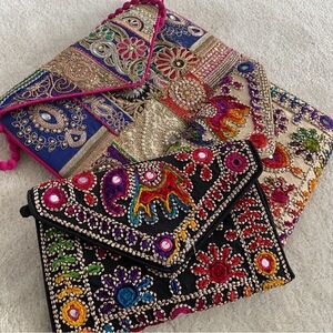 Handmade Embroidered Clutch Bags – Vibrant Cultural Statement Pieces